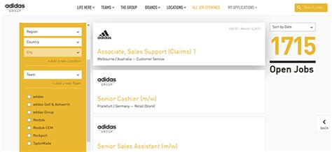 adidas application for employment.